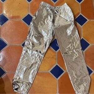 MSGM Reflective Silver Pants